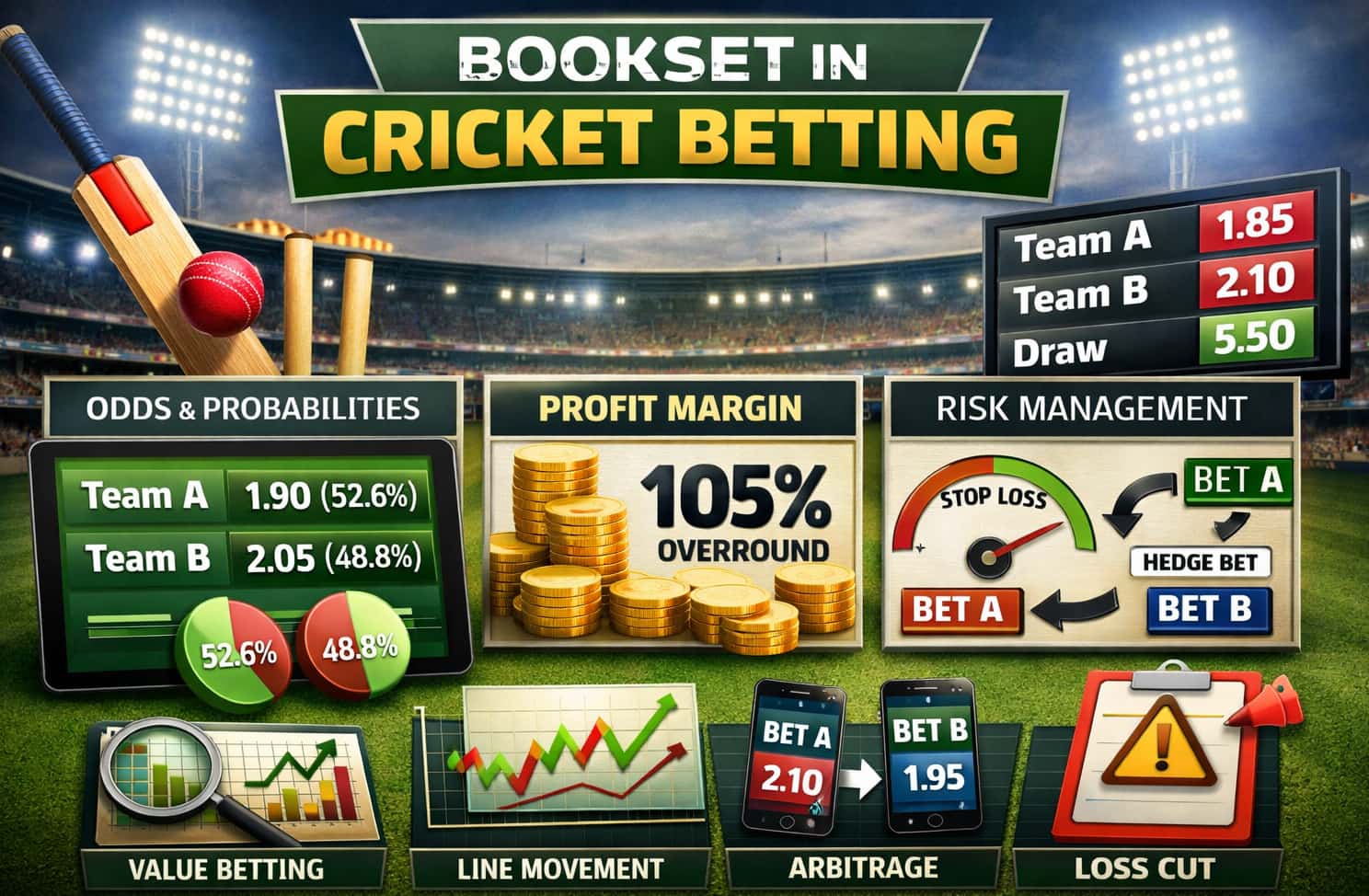 Bookset in Cricket Betting